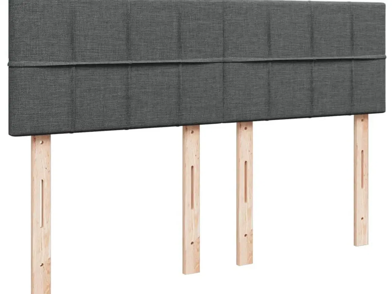 Billede 7 - Kontinentalseng med madras 140x190 cm stof mørkegrå