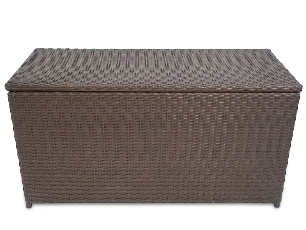 Billede 2 - Udendørs opbevaringkasse brun 120x50x60 cm polyrattan