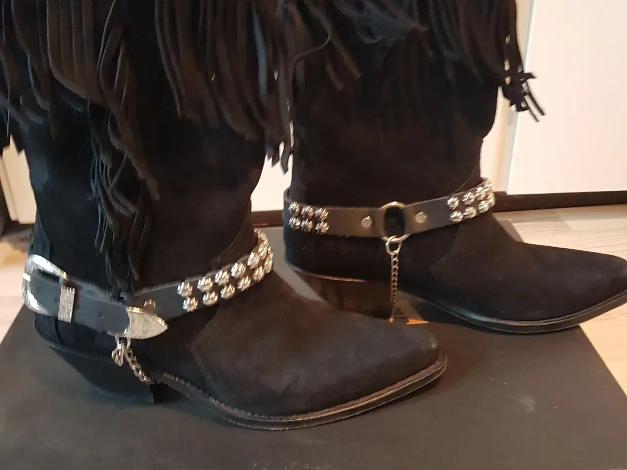 Billede 3 - Linedance/Cowboystøvler I sort