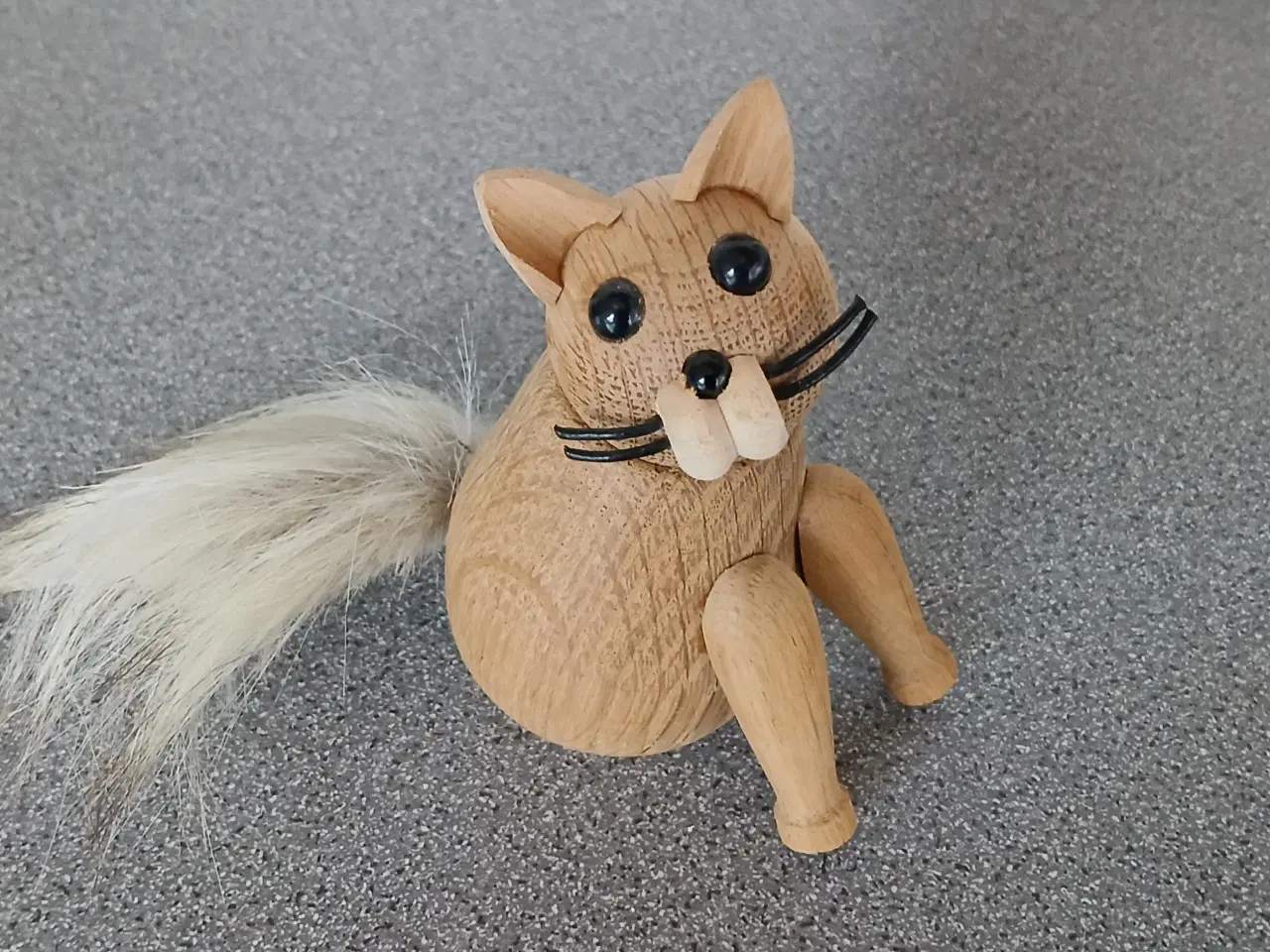 Billede 1 - Træfigur kat 