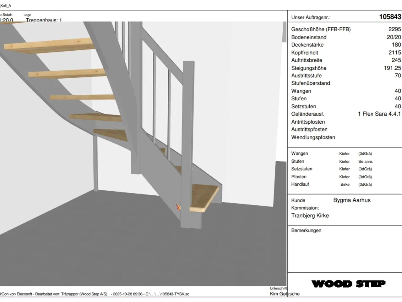 Billede 5 - Kvartsvingstrappe - fejlmålstrappe