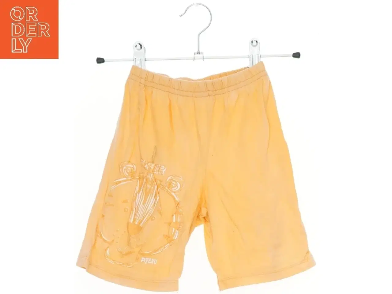Billede 1 - Kort orange shorts med tigertryk fra Piteku (str.  24-36 )