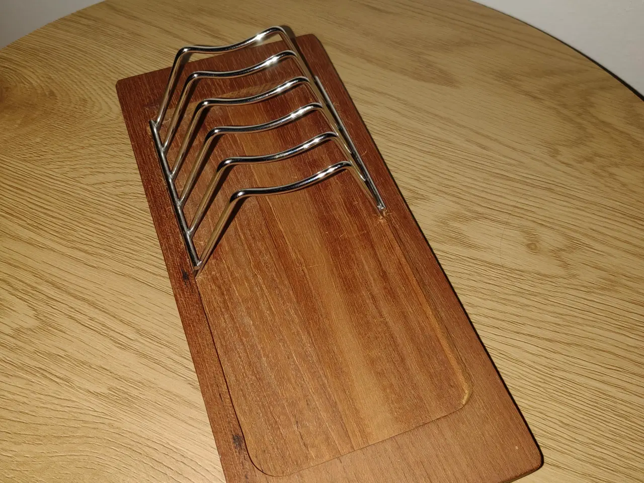 Billede 1 - Flot ældre teakbrevordner