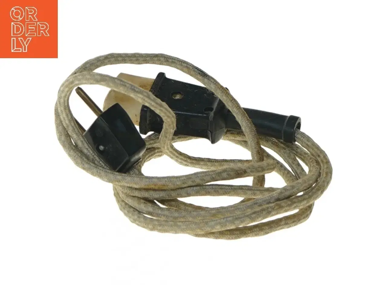 Billede 3 - Gammeldags to-benet stik med stofledning (str. 200 cm)