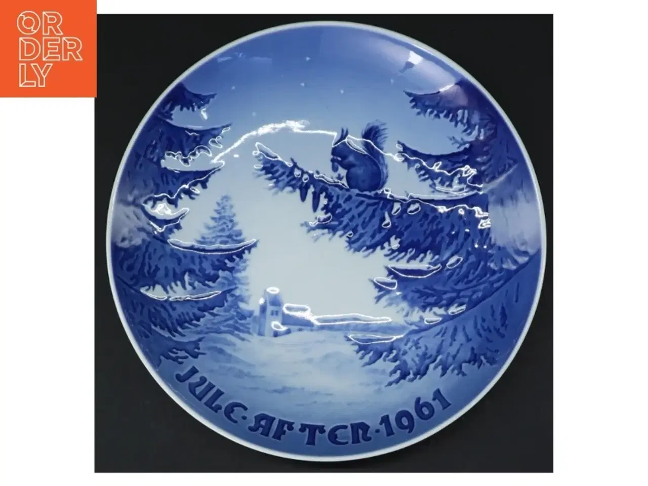 Billede 1 - Juleplatte, 1961 fra Royal Copenhagen (str. Ø. 18 cm)