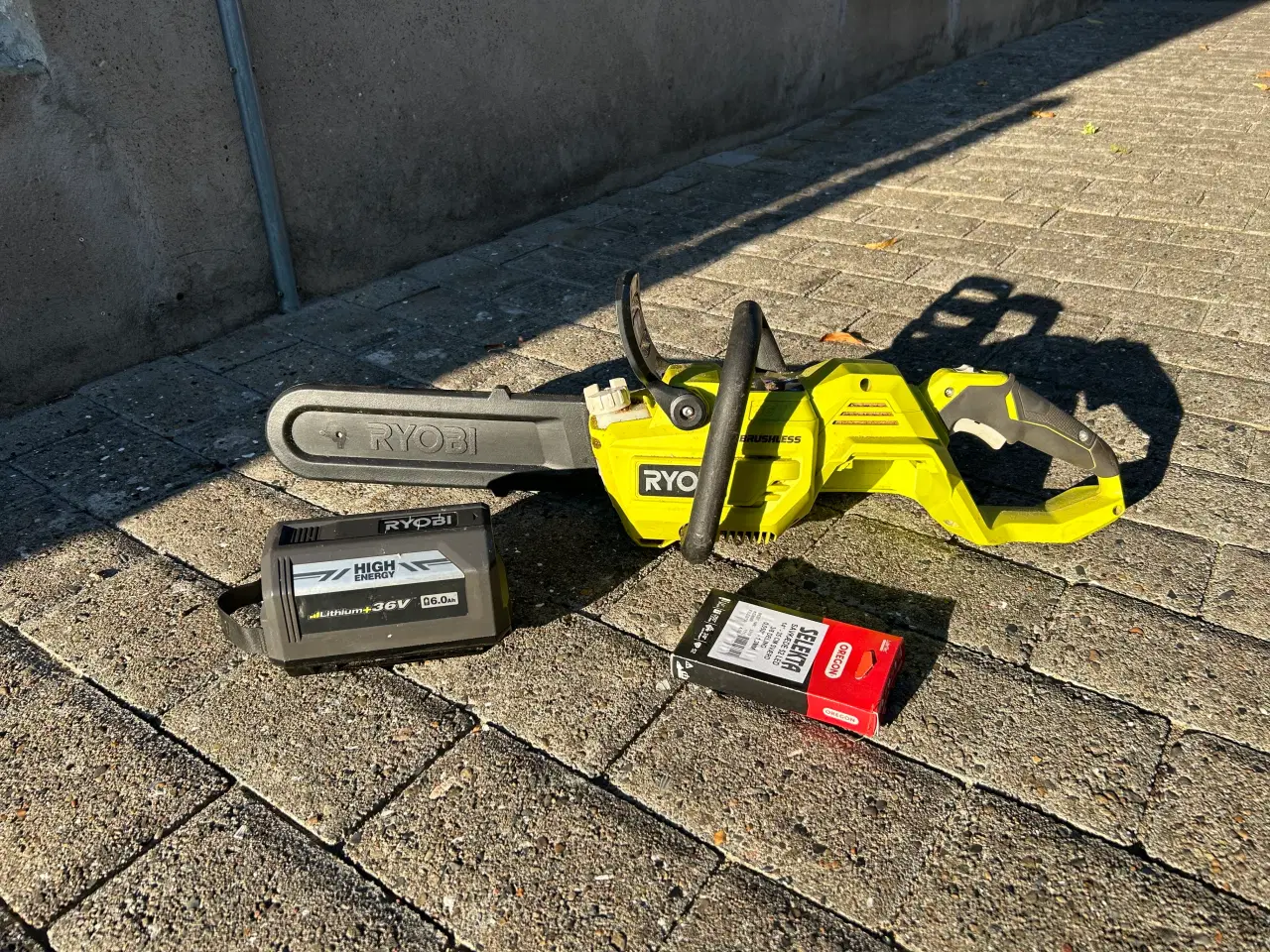 Billede 1 - Ryobi batteri kædesav