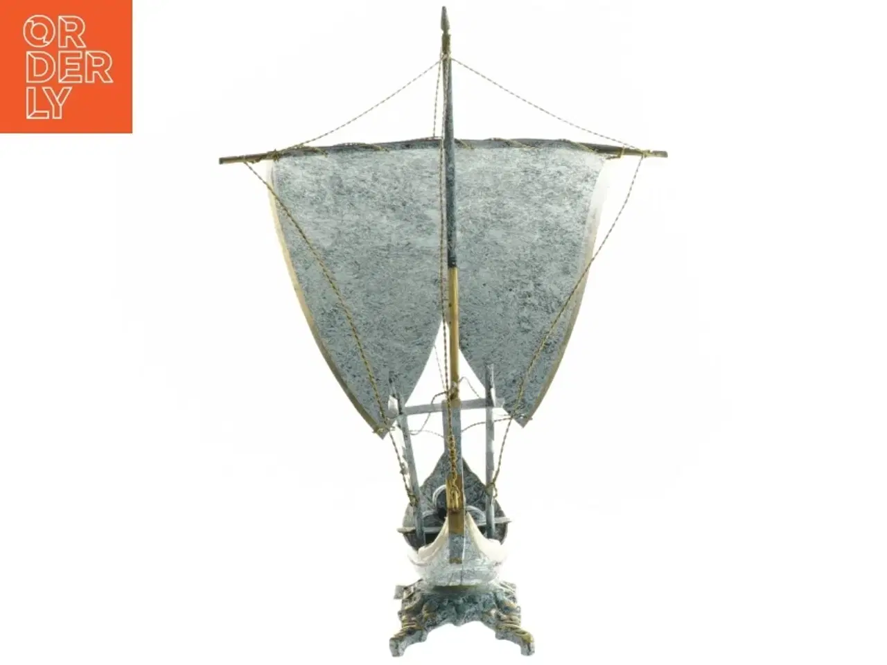 Billede 3 - Dekorativt sejlskib (str. 23,5x24,5 cm)