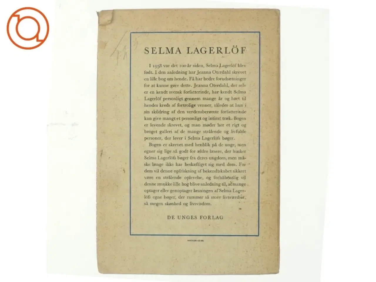 Billede 3 - Selma Lagerlf af Jeanna Oterdahl (bog)
