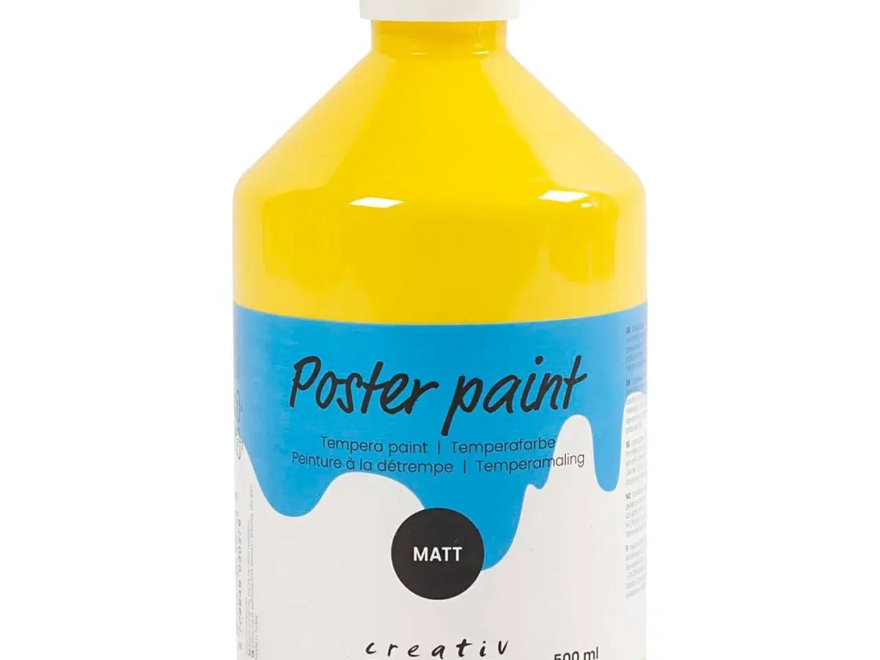 Billede 1 - Temperamaling Mat, primær gul, 500ml/ 1 fl.