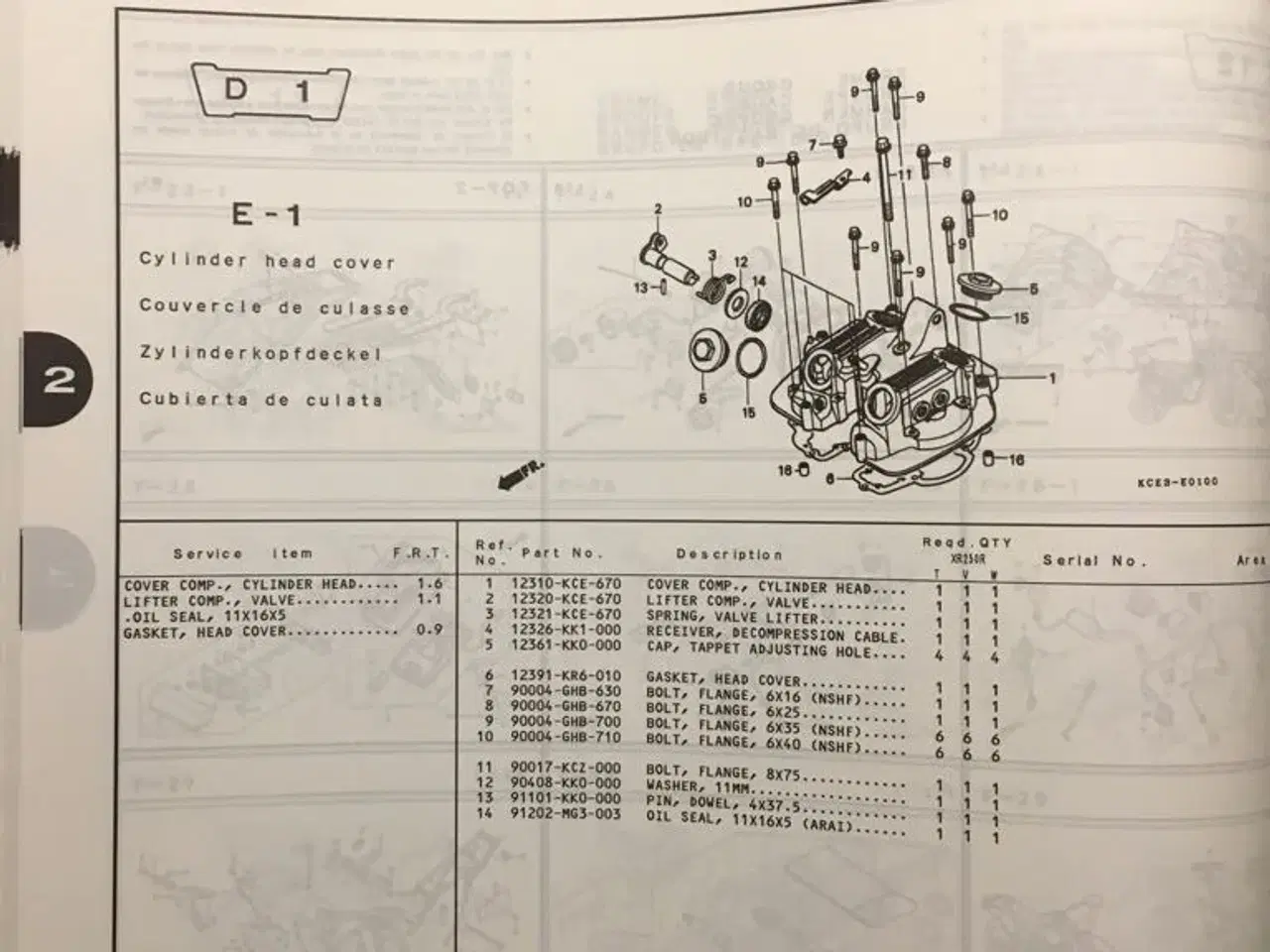 Billede 3 - Honda XR 250R