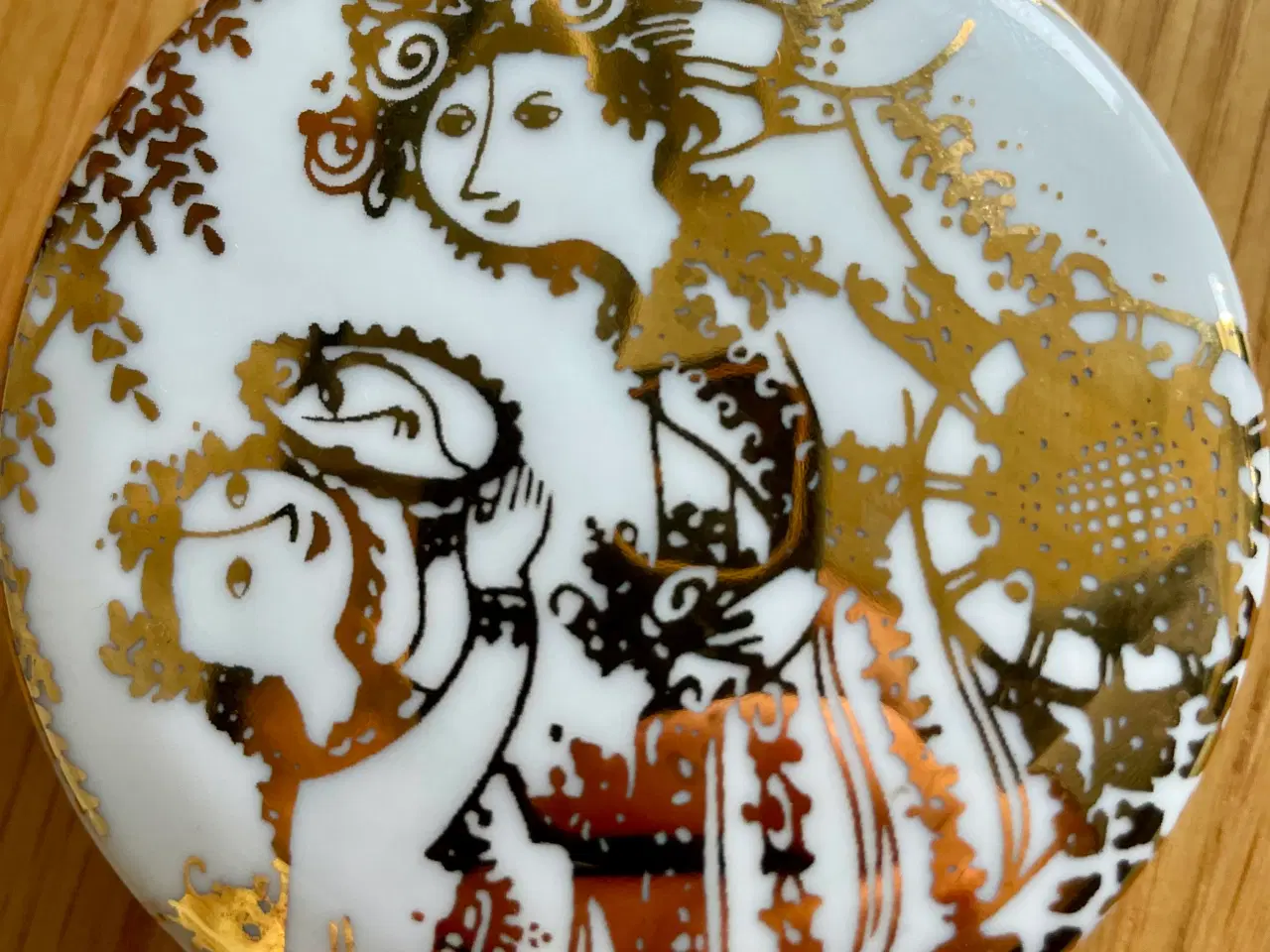 Billede 16 - Bjørn Wiinblad låg krukker i guld & hvid