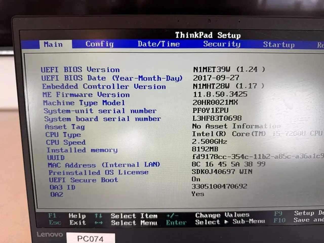 Billede 4 - Bærbar computer LENOVO X1 Carbon 5th Gen.