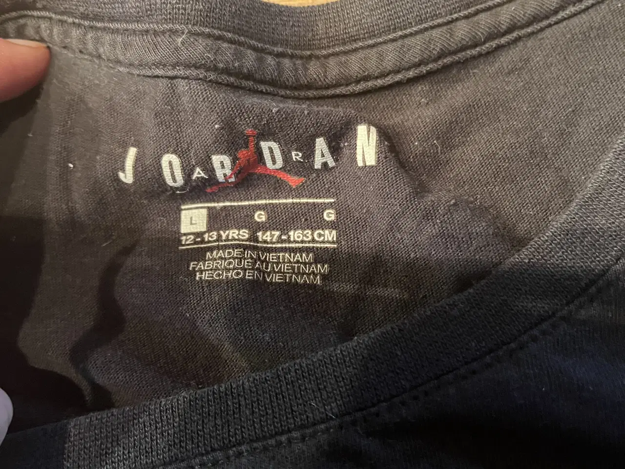 Billede 2 - Jordan T-Shirt sort str. 12-13 år