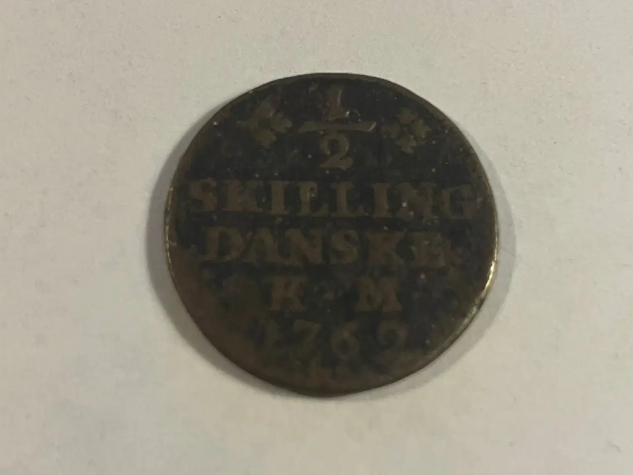 Billede 1 - 1/2 skilling 1762 Denmark