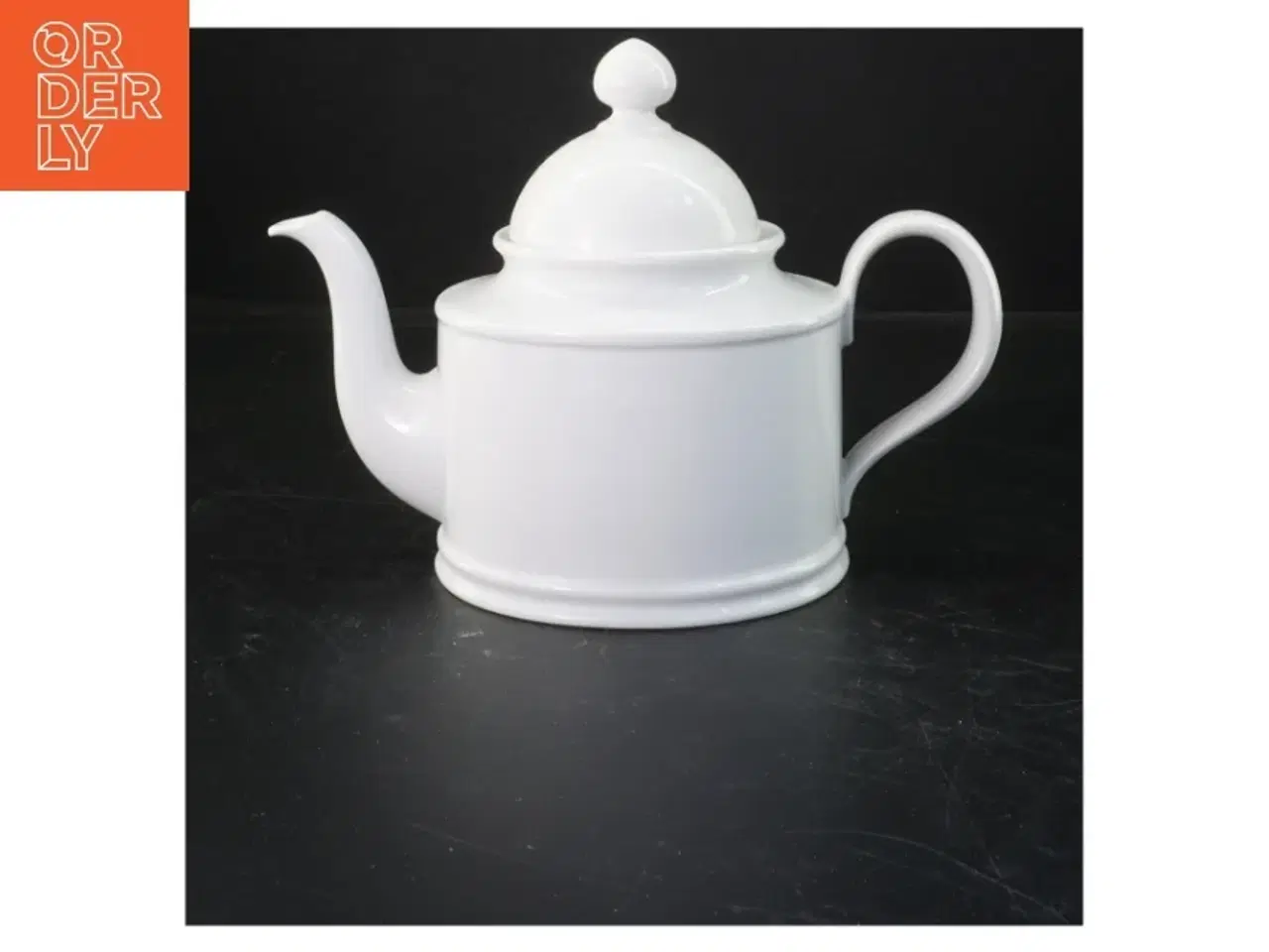 Billede 1 - Hvid porcelæns tekande fra Bavaria (str. 17x23 cm)