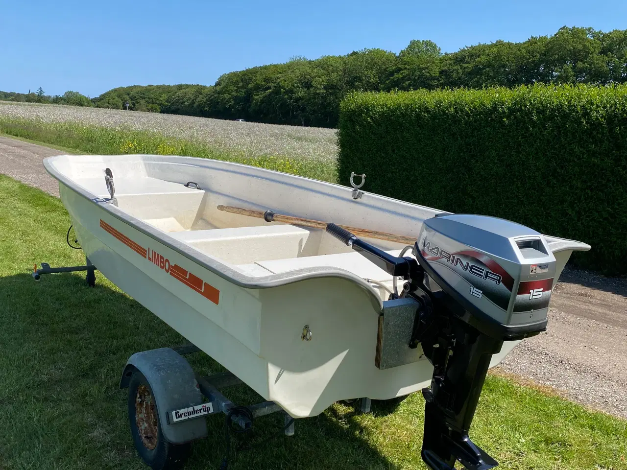 Billede 3 - Limbo 14 fod med 15 hk Mariner og trailer