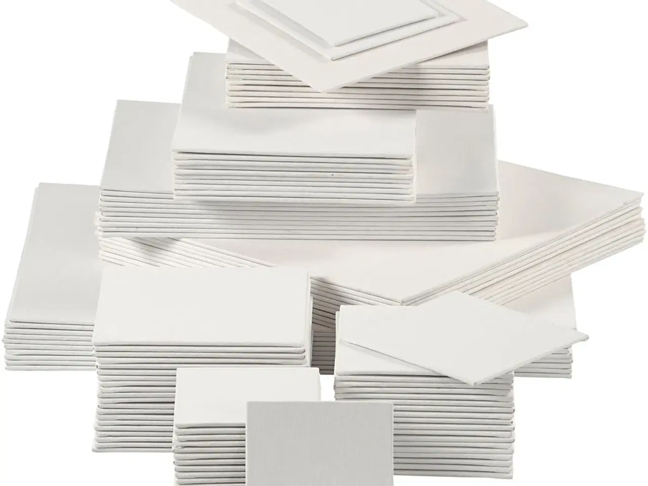Billede 1 - Malerplade 280 g - Hvid, 108 stk. til kreative projekter