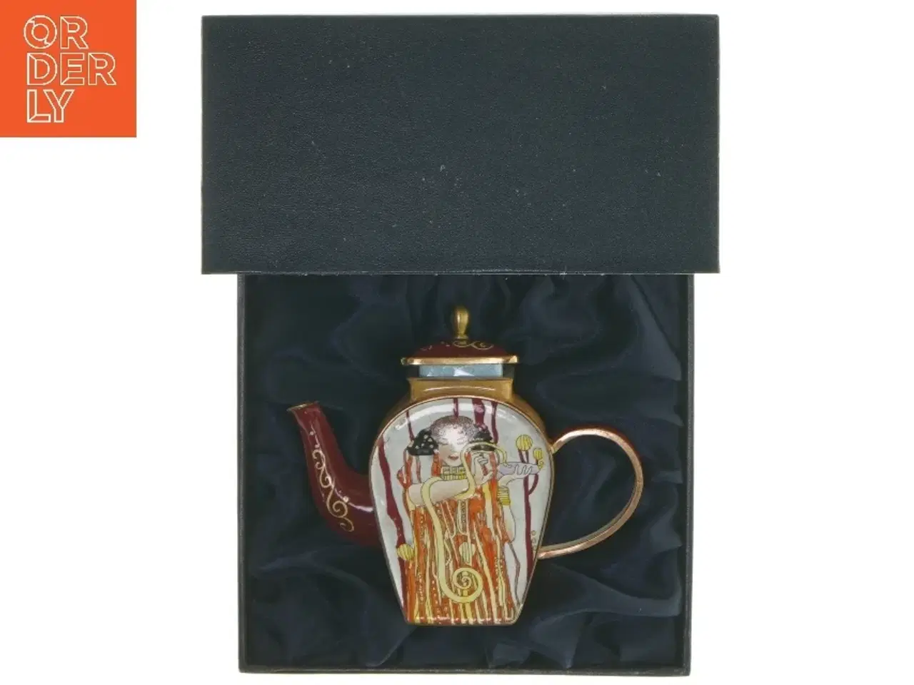 Billede 1 - Teapot med Gustav Klimt motiv (str. 10x12 cm)