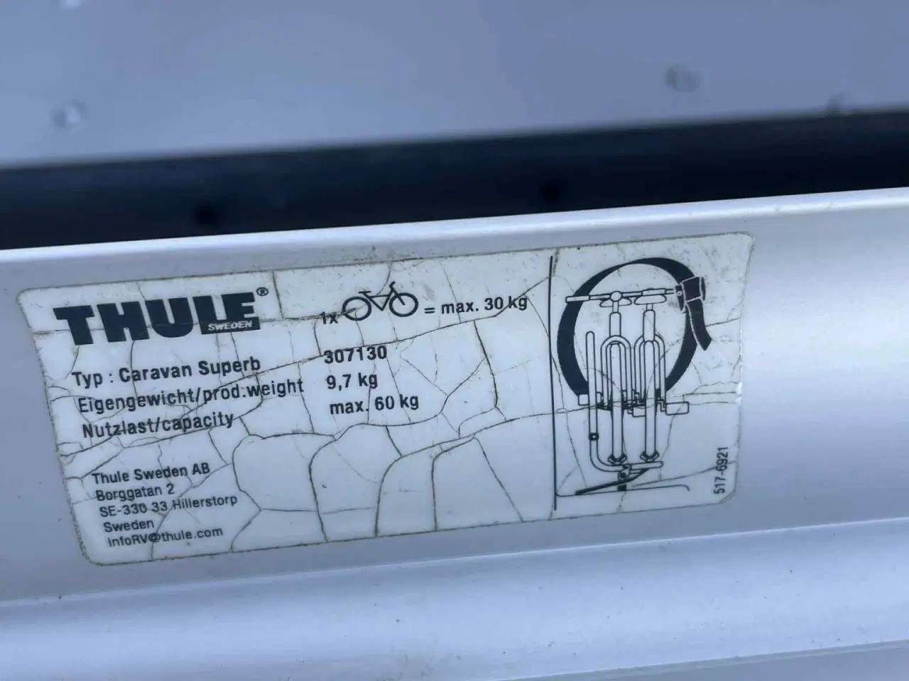Billede 2 - Thule Caravan Superb cykelstativ til campingvogn
