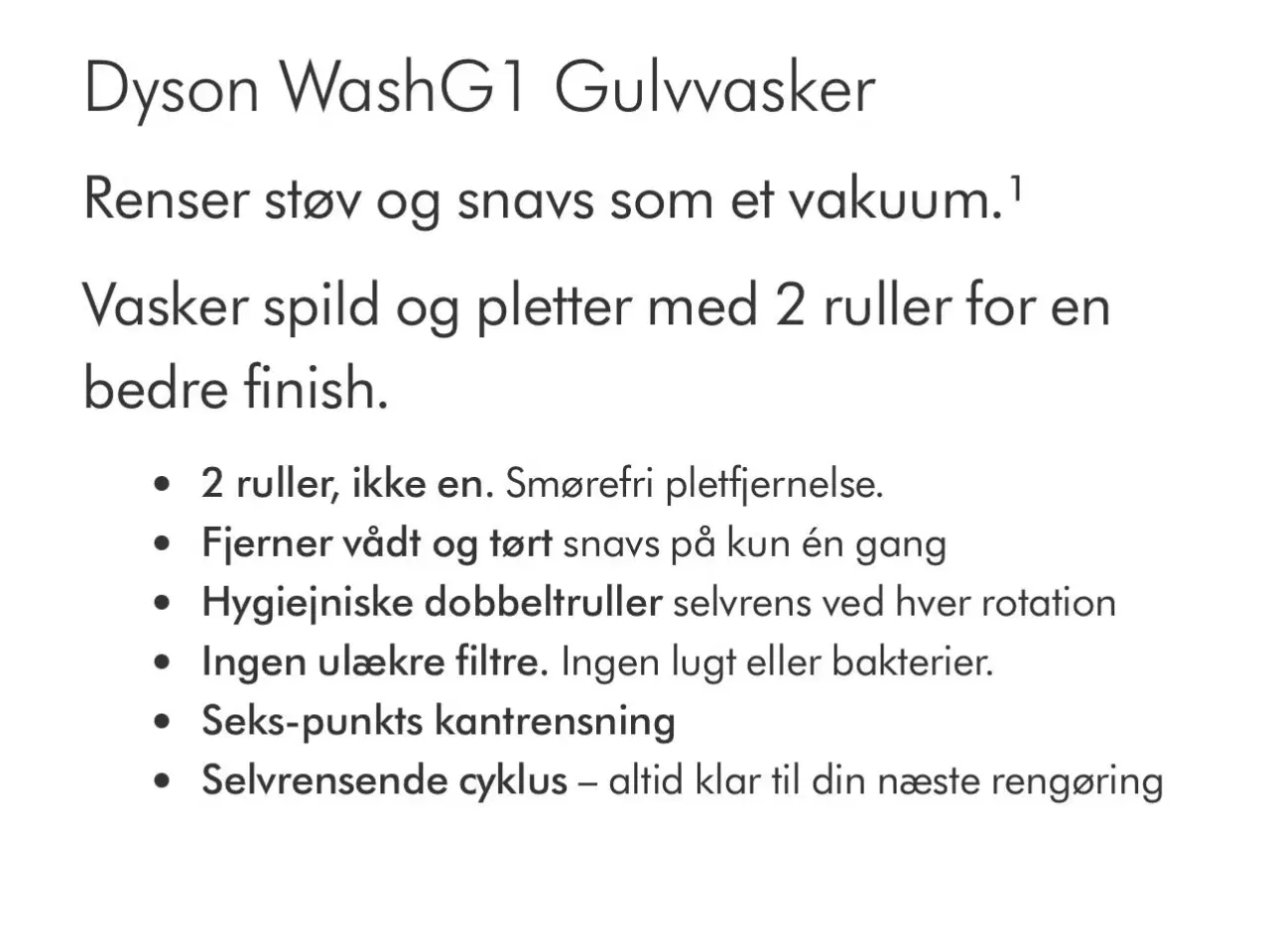 Billede 3 - Dyson Wash G1 med 1,5 års garanti