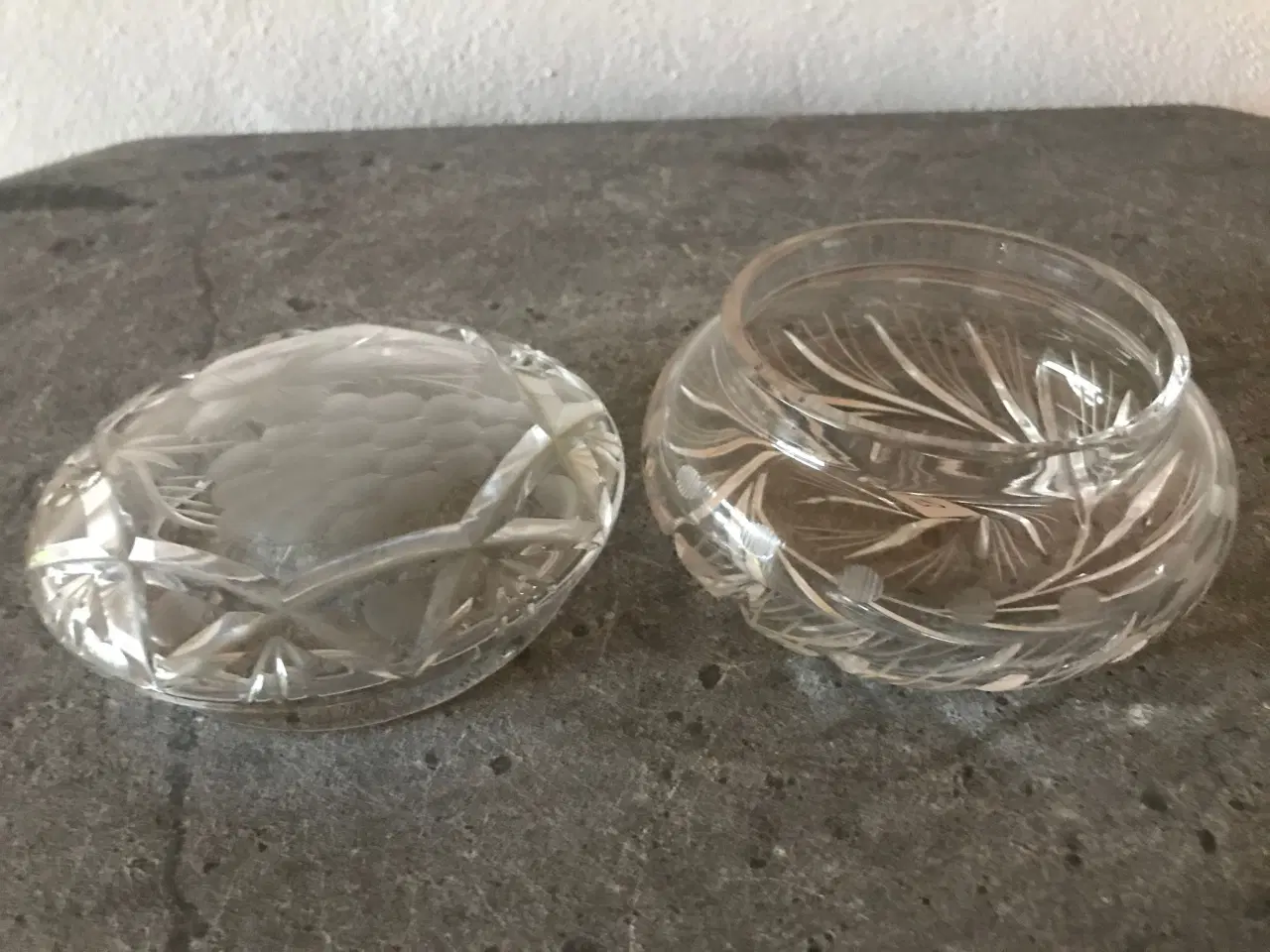 Billede 5 - Krystalglas skål / lågskål (vintage)