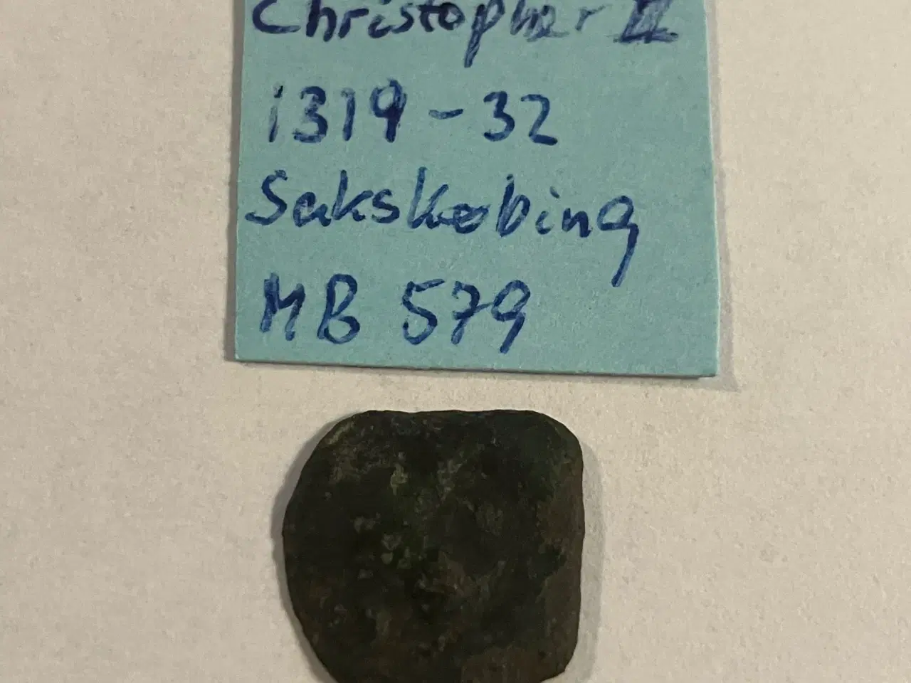Billede 1 - Christopher II Pennig Sakskøbing 1319-32 MB 579