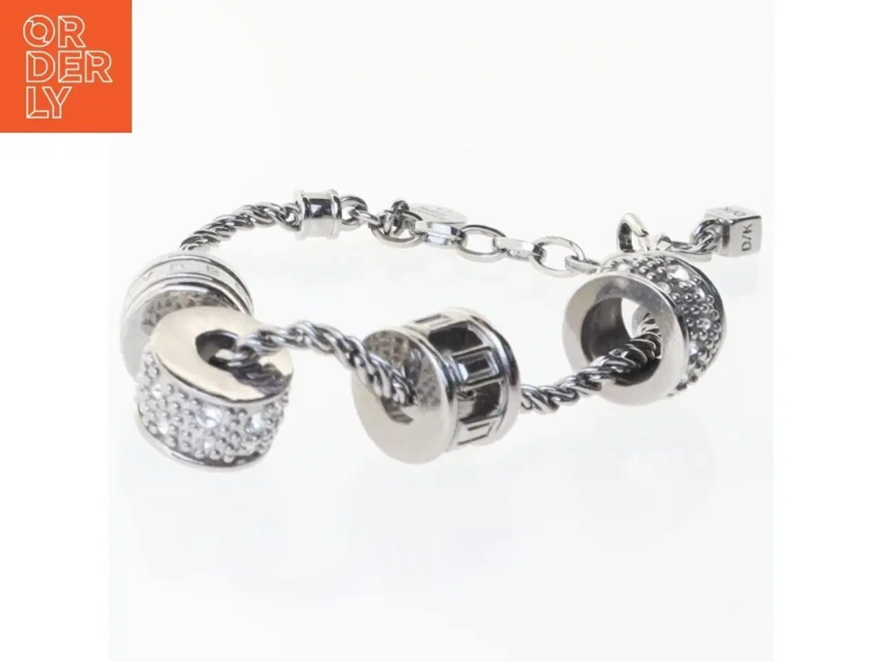 Billede 1 - Sølv armbånd med charms fra Dyrberg Kern (str. 24 cm)