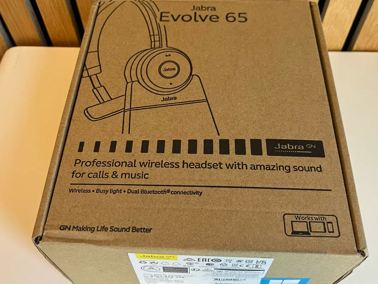 Billede 2 - Jabra Evolve 65 headset trådløs