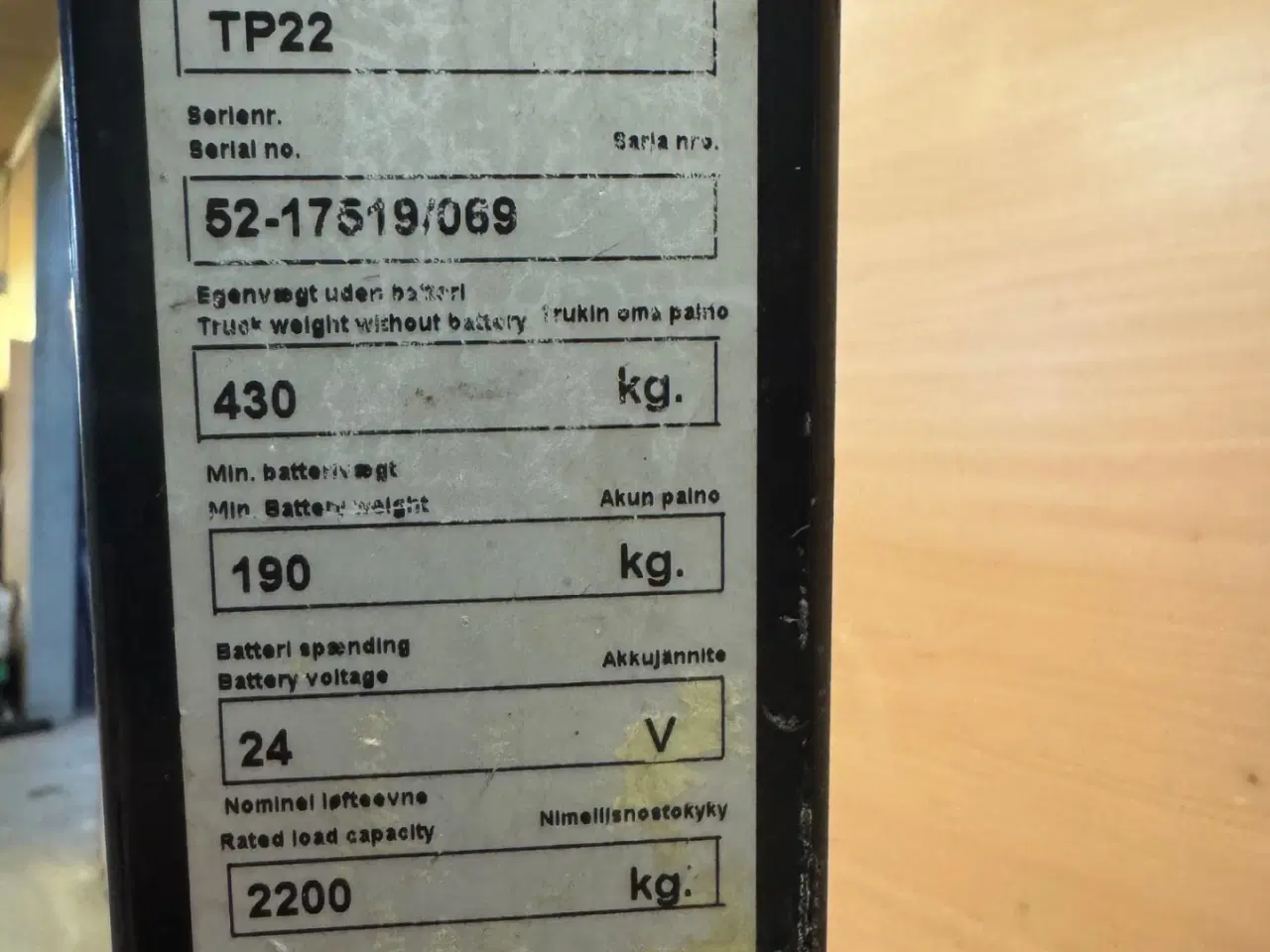 Billede 8 - Billig elektrisk palleløfter med ståplade.