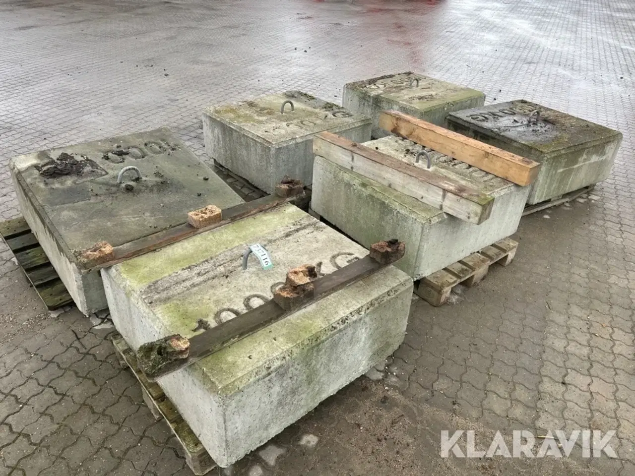 Billede 1 - Vægtklods 1000 kg 6 styk