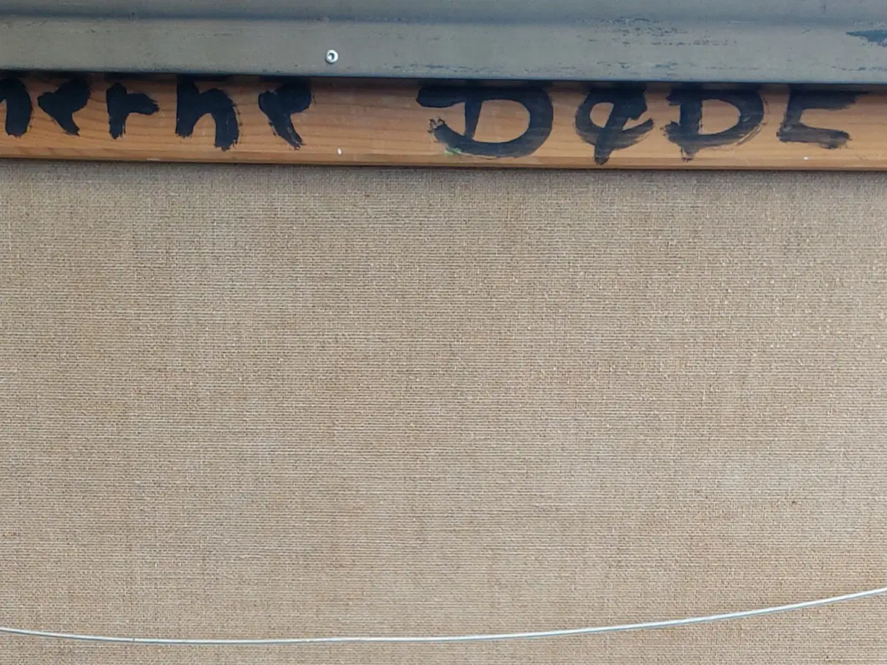 Billede 2 - " DA BISONNERNE DØDE " MALERI - u/sign ?