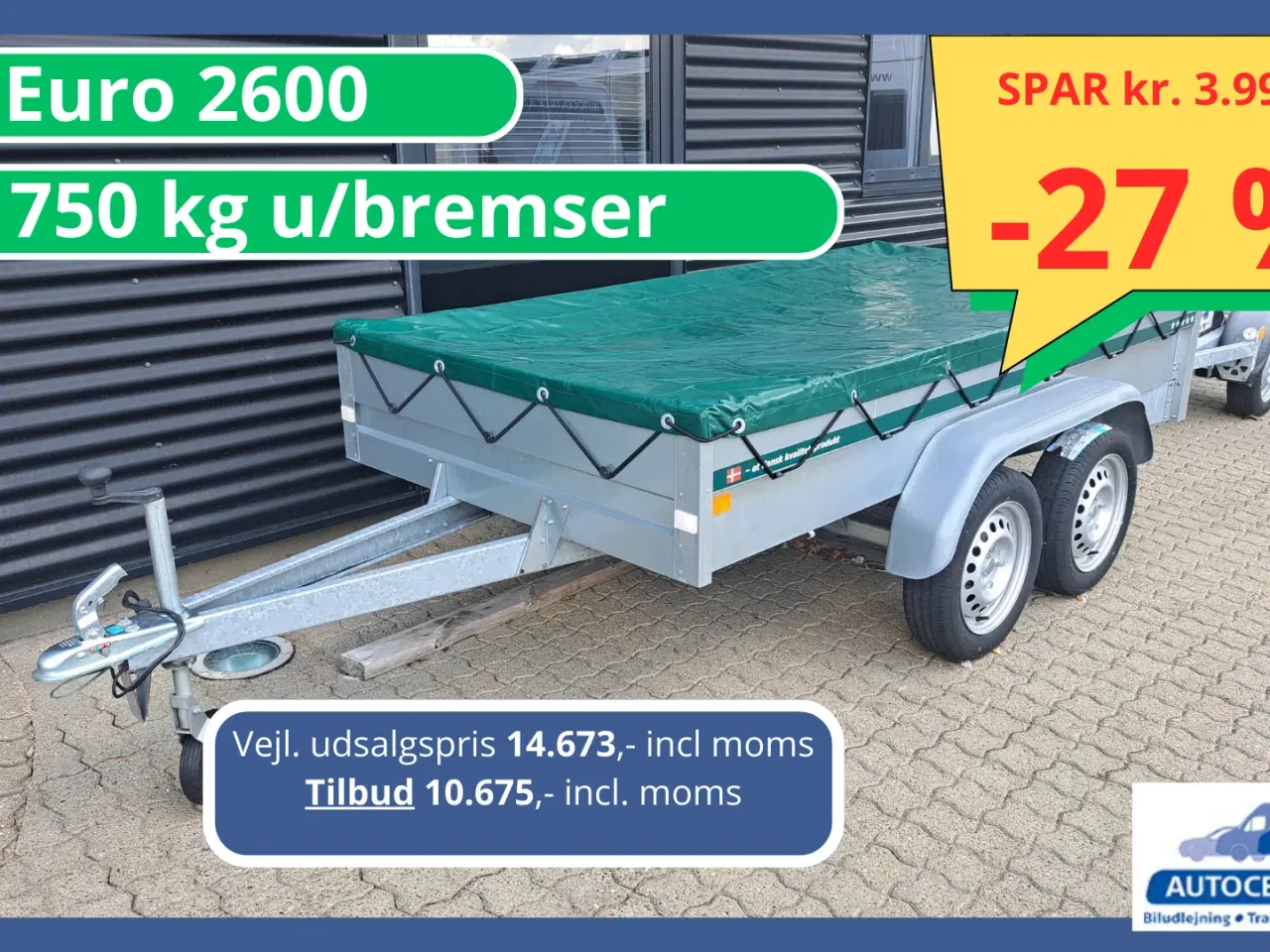 Billede 1 - Restparti / Lagersalg EURO trailere! 