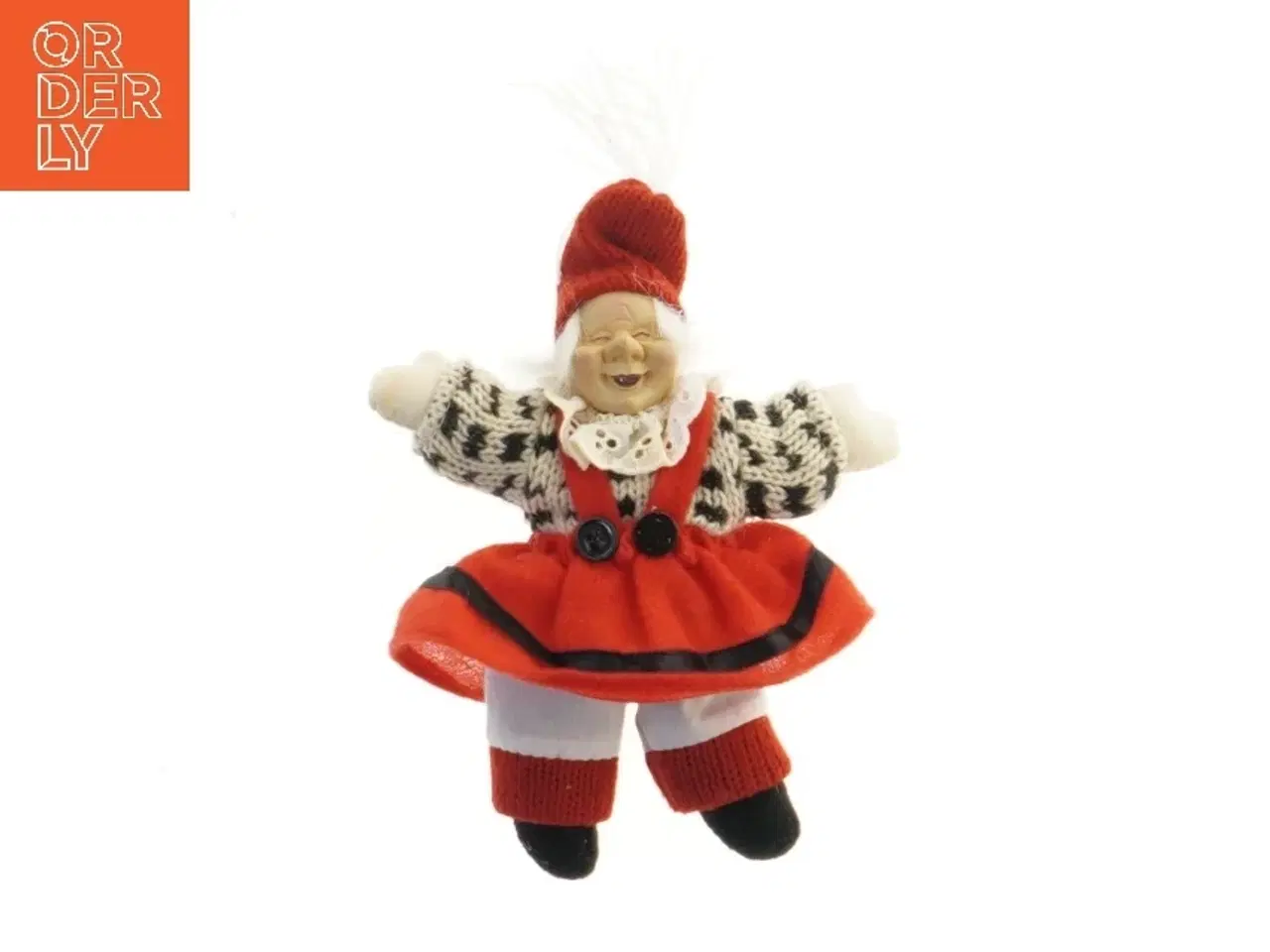 Billede 1 - Juledekoration dukke (str. 18 cm)