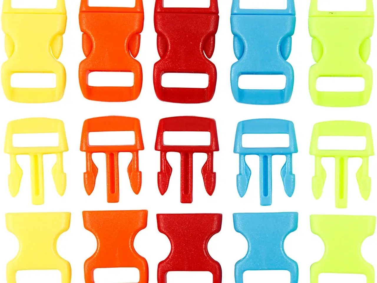 Billede 1 - Kliklås 29 mm - Assorterede Farver, 100 stk.