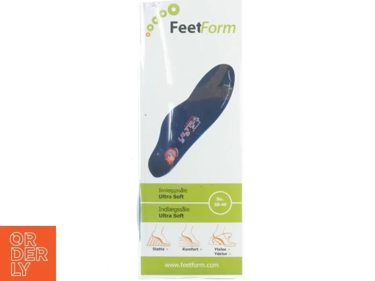 Billede 2 - FeetForm Ultra Soft indlægssåle str. 38-40 fra FeetForm (str. 38-40)