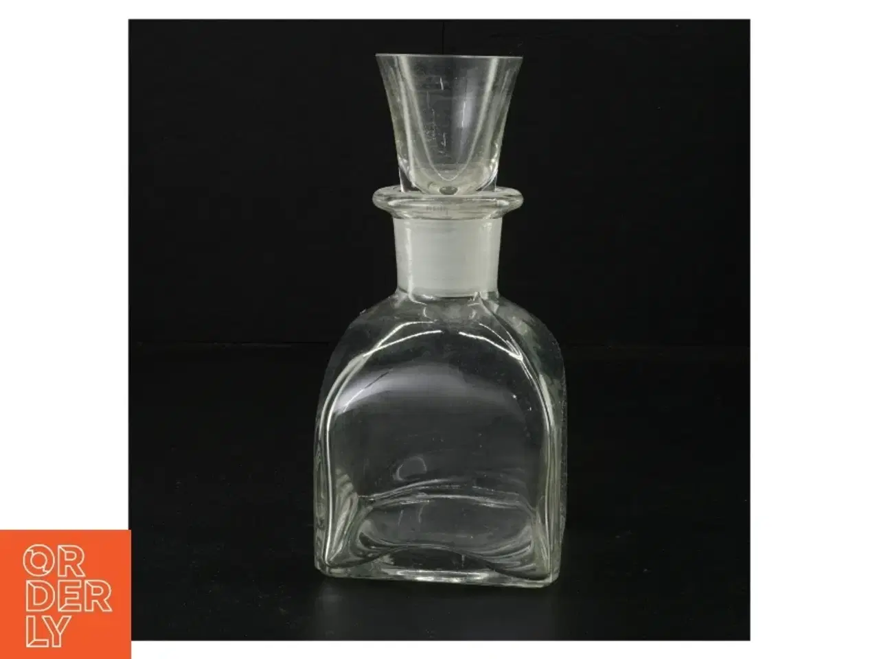 Billede 1 - Gennemsigtig glaskaraffel med prop (str. 19 x 9 cm)