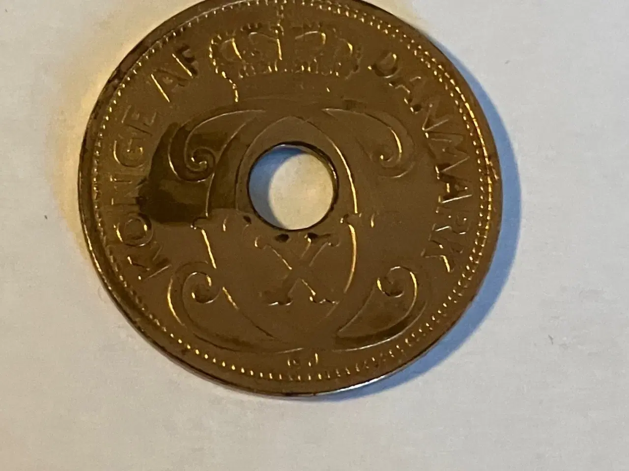 Billede 2 - 5 Øre 1927 HCN - Renset