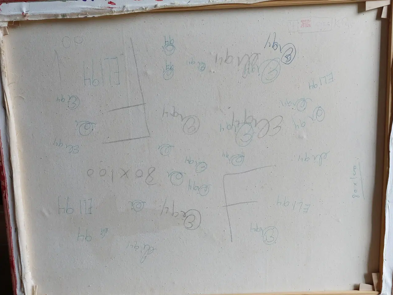 Billede 4 - BENT ELI - ( 1926 - 2014 )- 2 akryl malerier 