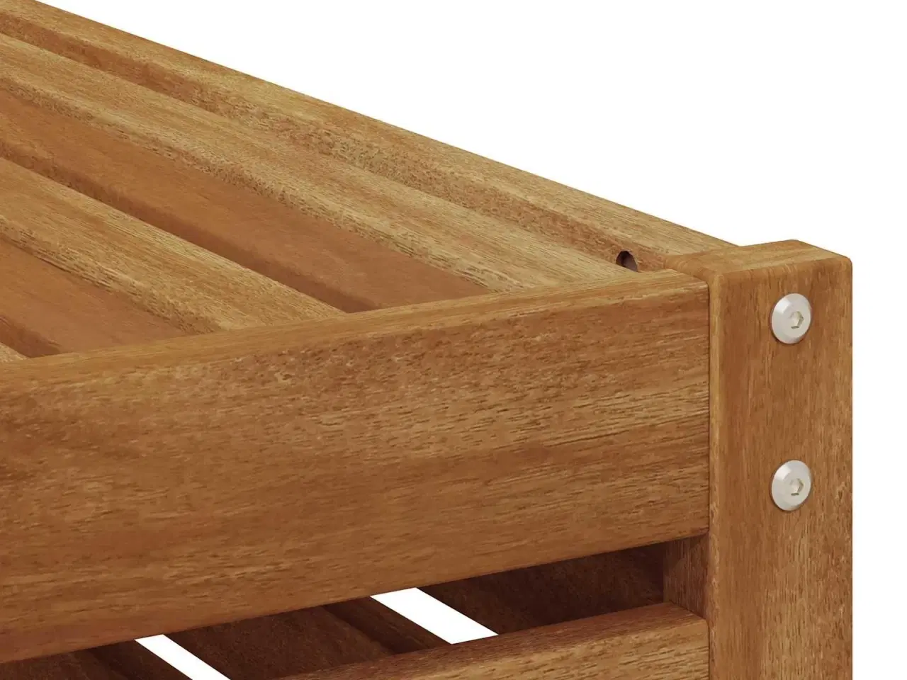 Billede 8 - Udendørs end sofa Naturfarvet 91 x 63 x 73 cm Massivt Akacietræ