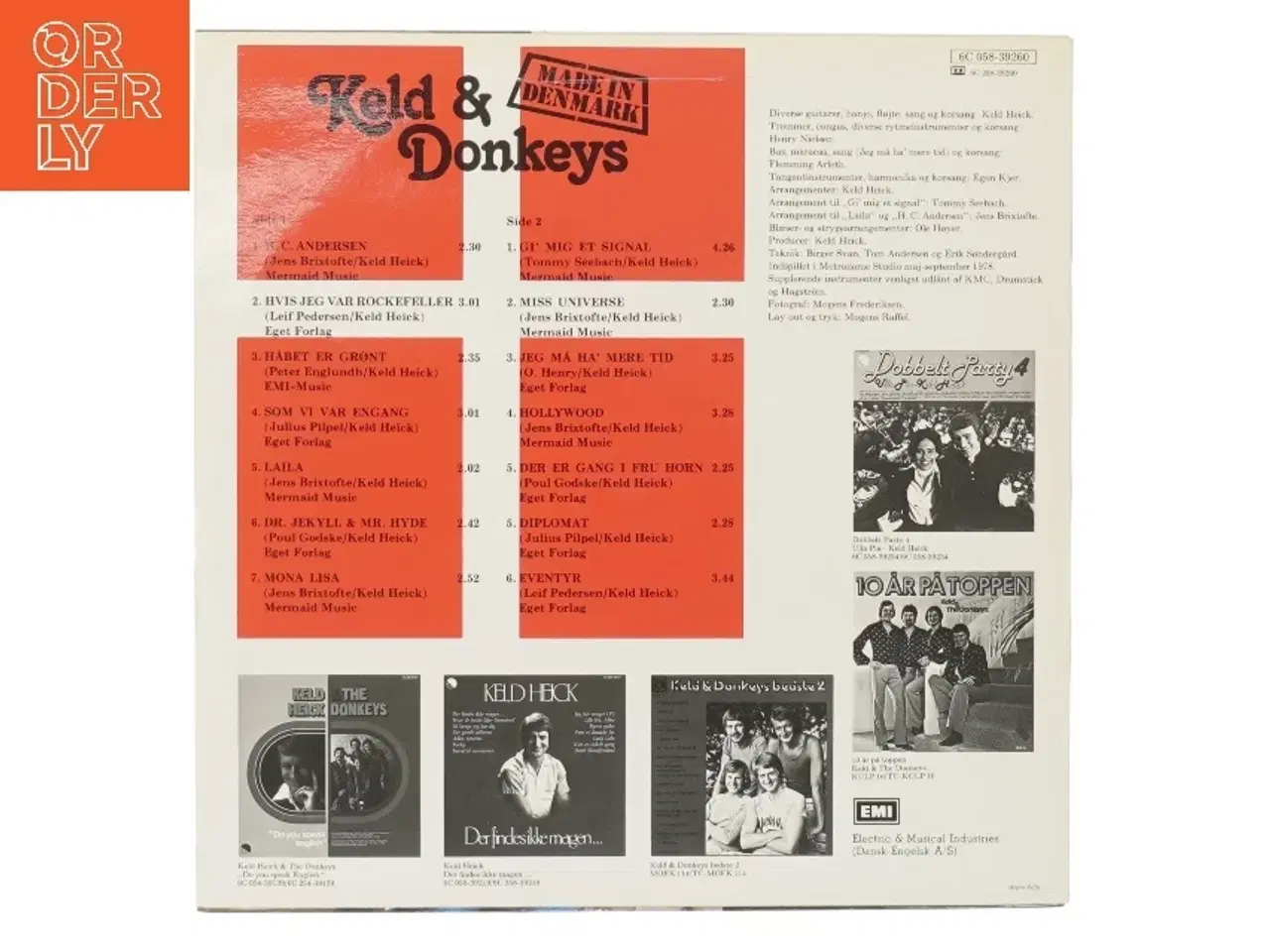 Billede 2 - Keld & Donkeys LP album fra EMI