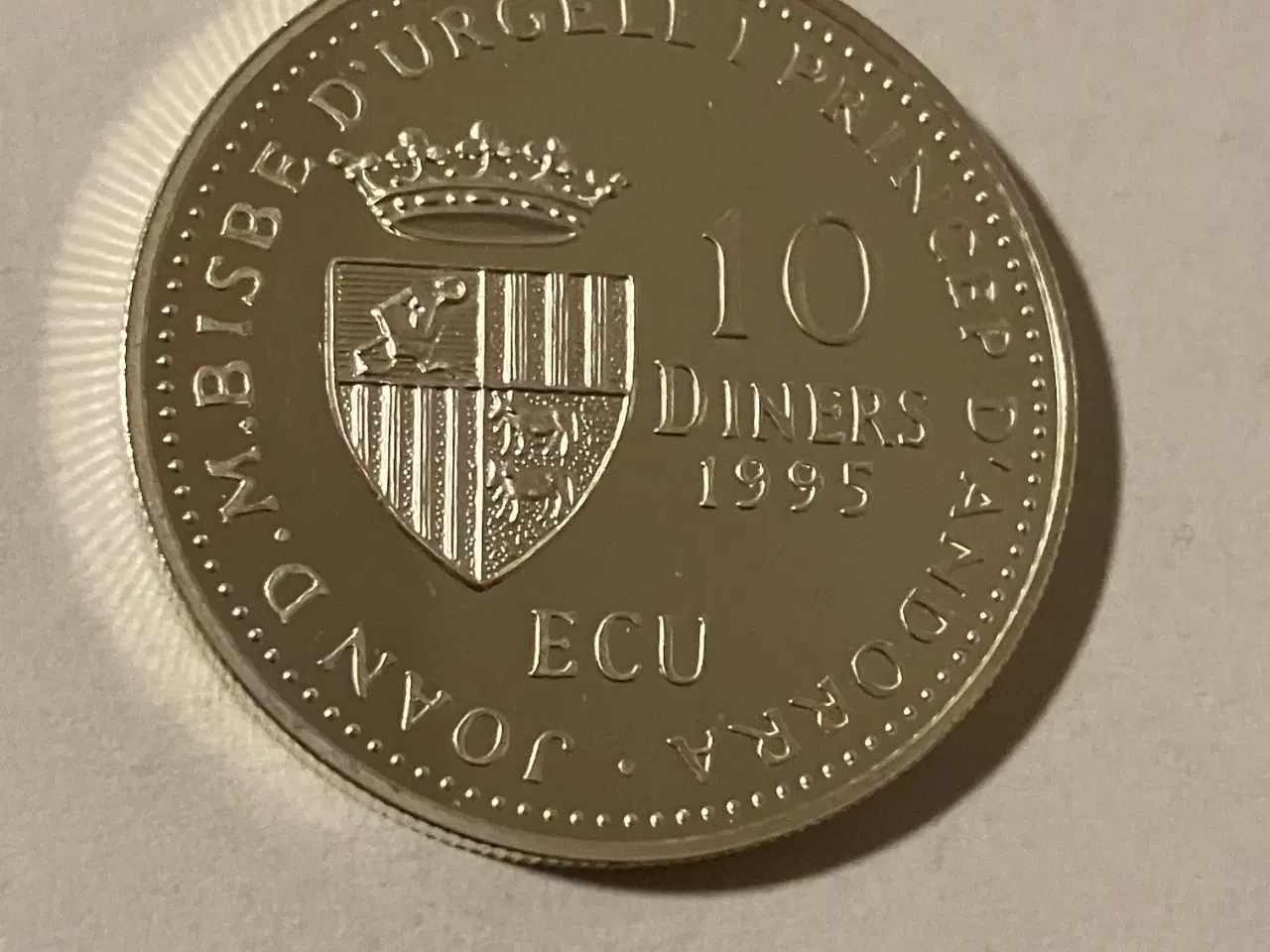 Billede 1 - 10 Diners Andorra 1995 - Silver - Low mintage