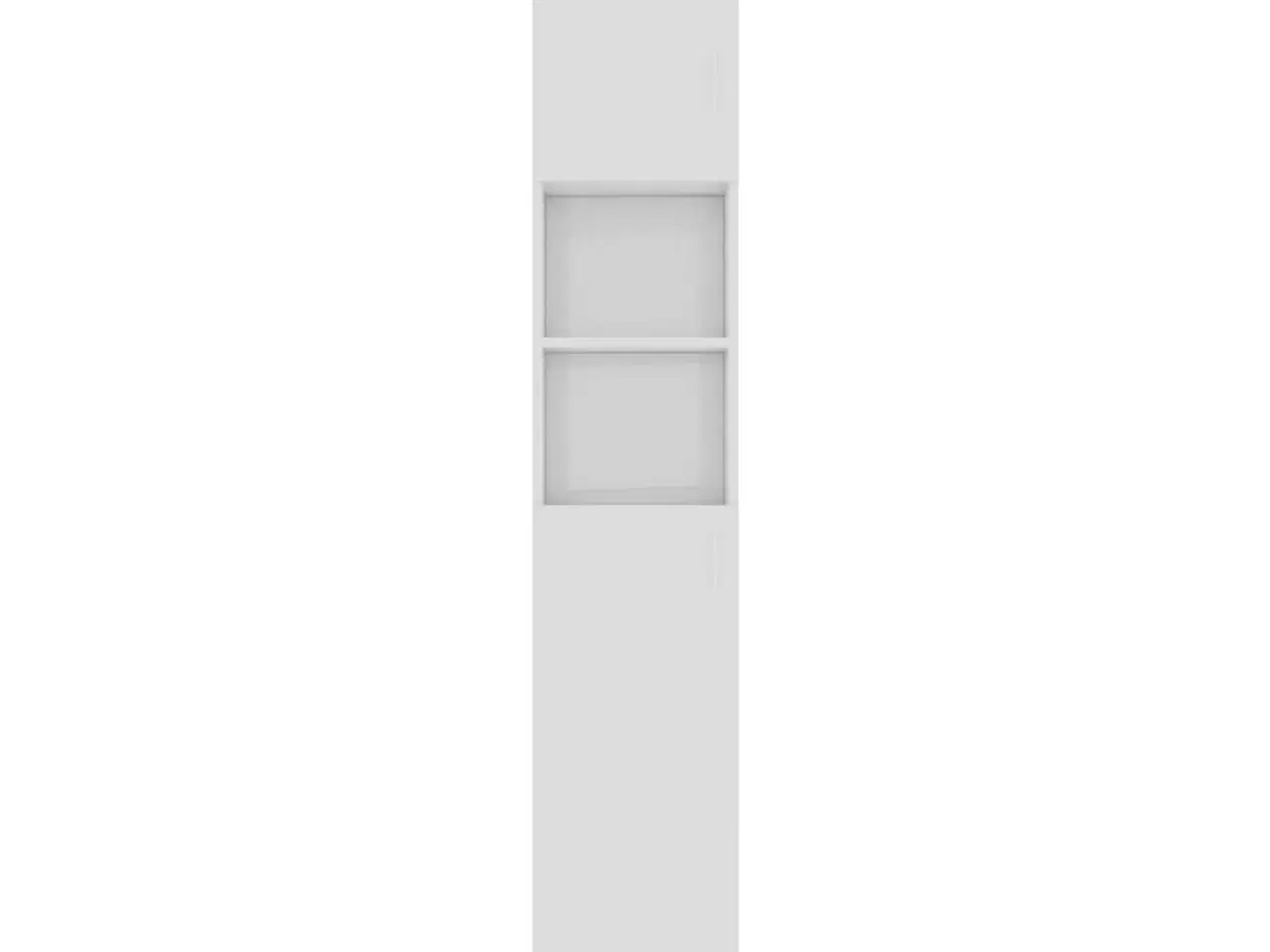 Billede 7 - Badeværelsesskab 32x25,5x190 cm konstrueret træ hvid højglans