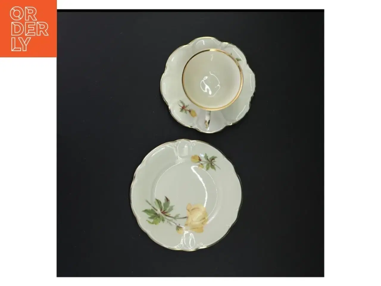 Billede 3 - Porcelænskopper med underkopper fra Antoinette (str. 16 x 9 cm)