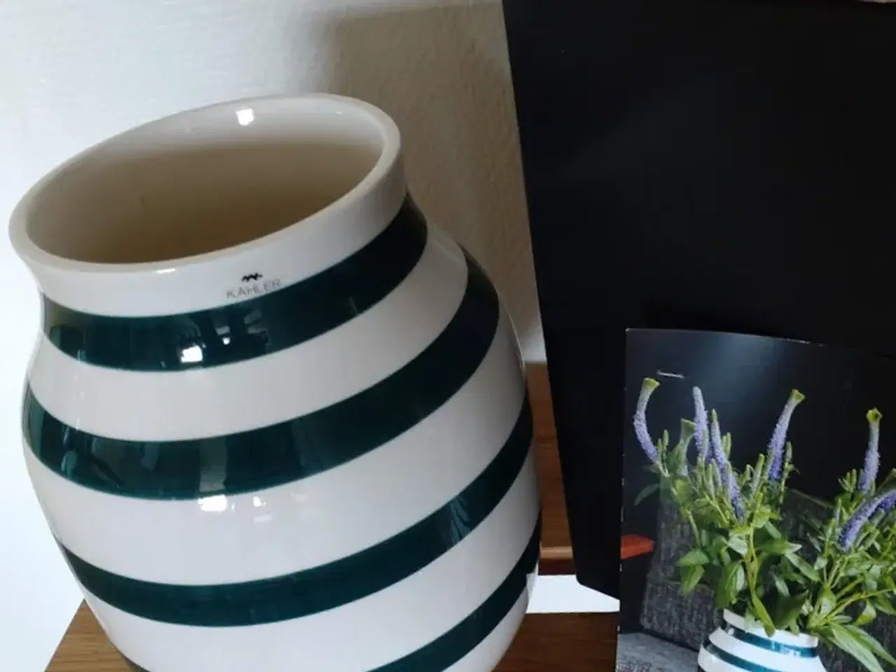 Billede 1 - Kähler Omaggio vase, FLASKEGRØN 20 cm LE 2015