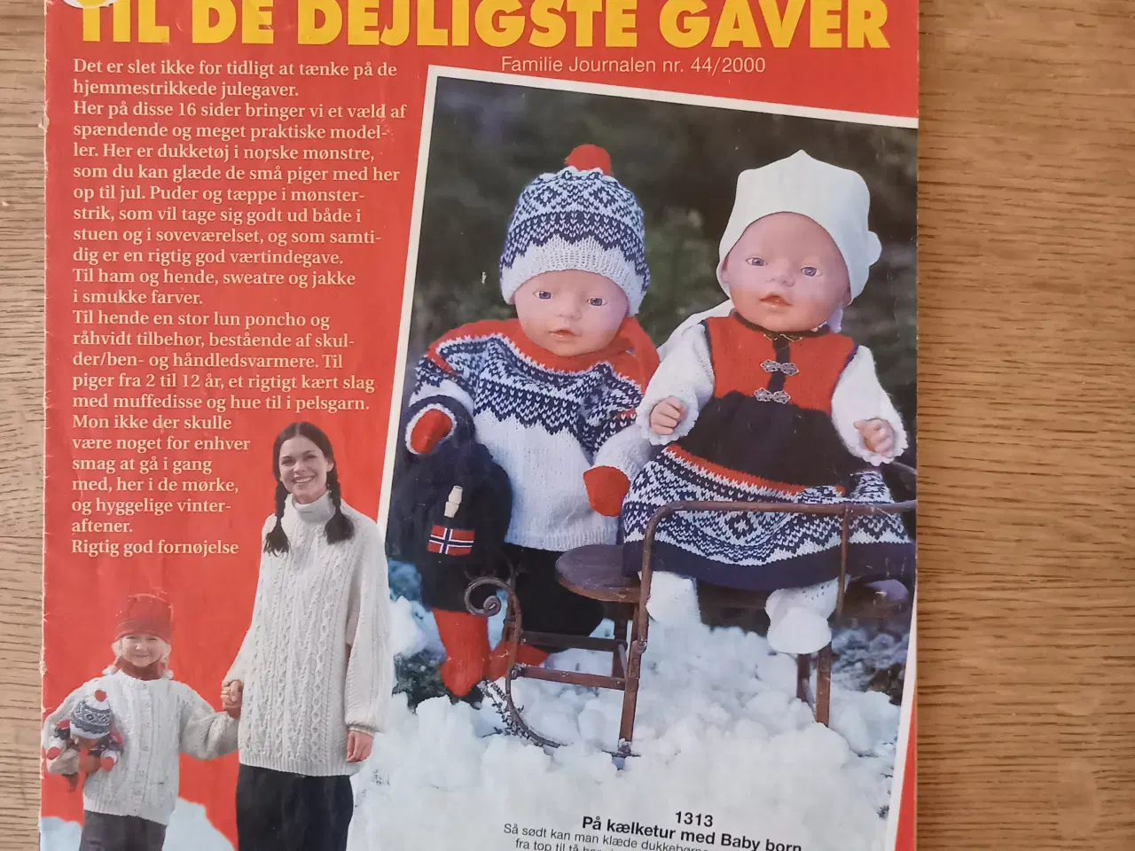 Billede 1 - Julestrik Baby Born