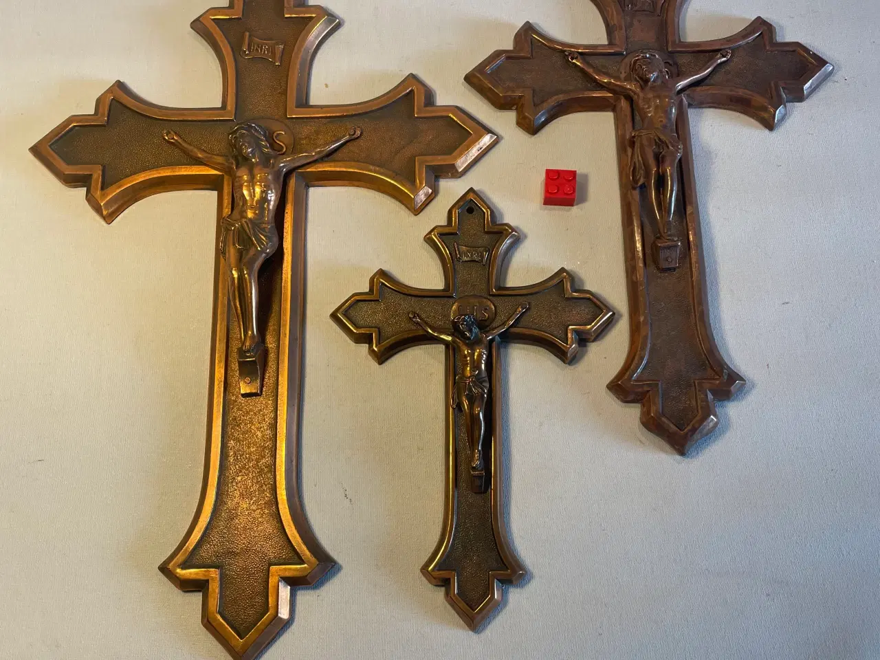 Billede 5 - Krucifiks, metal kors