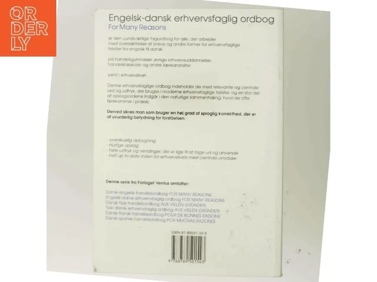 Billede 3 - Tysk-dansk erhvervsfaglig ordbog : "Aus vielen Gründen" af Dorthe Unnerup-Madsen (Bog)