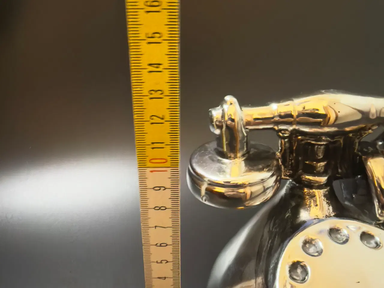 Billede 8 - Retro sparegris – telefon – kromglaseret keramik –