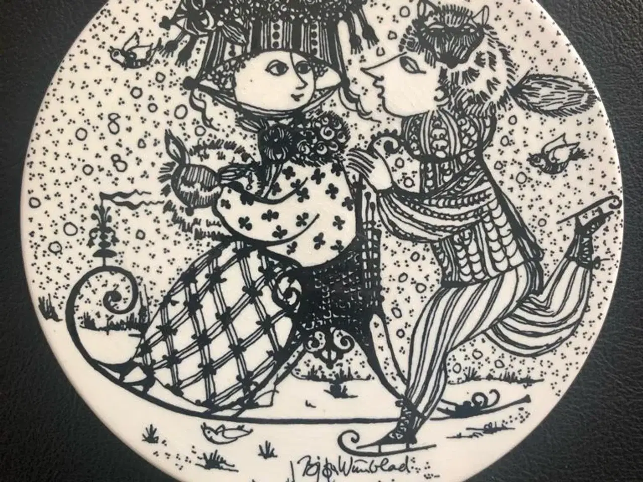 Billede 1 - Bjørn Wiiinblad Porcelæn Platter