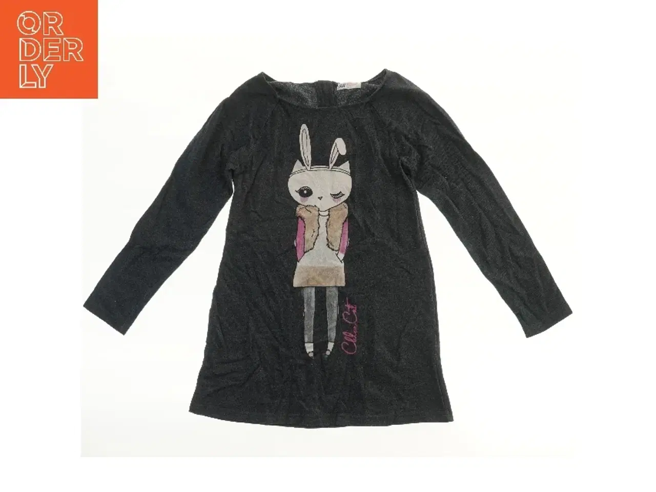 Billede 1 - Langærmet kjole med kanin print fra H&M (str. 158)